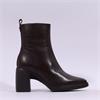 Wonders Vera Platform Block Heel Boot - Brown Leather